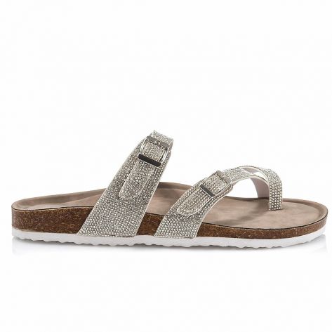 Brycee R Sandal Steve Madden Silver NAK Shoes